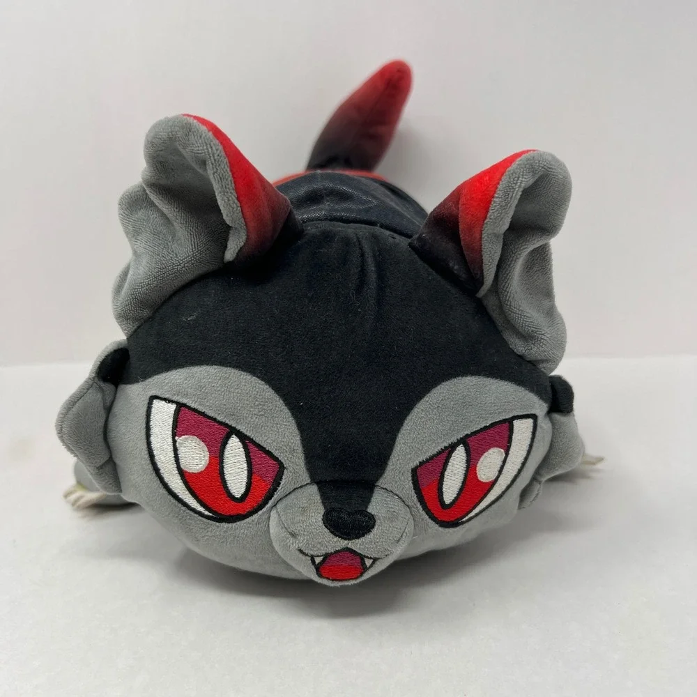 Aphmau MeeMeows Ultima Aaron Cat Plush 11 Inch Red Black Mystery Catface Wolf